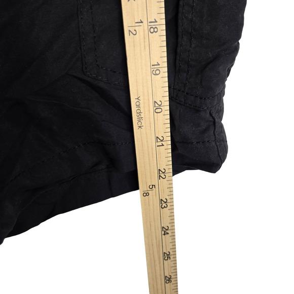 Plugg Black Mid Rise Flat Front Utility Hiking Outdoor Men's Cargo Shorts 38 - Picture 6 of 6